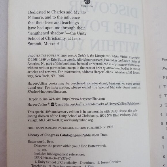 Discover the Power Within You: A Guide Paperback by Eric Butterworth - Picture 3 of 9